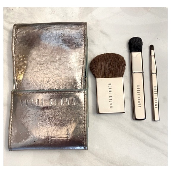 Bobbi Brown Mini Brush Set with Leather bag. - Picture 1 of 9